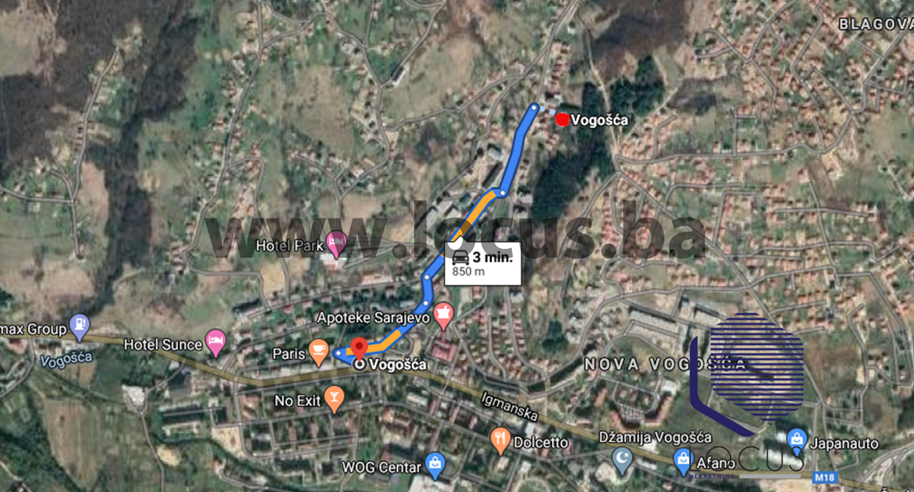 Google maps G. Jošanica I.png